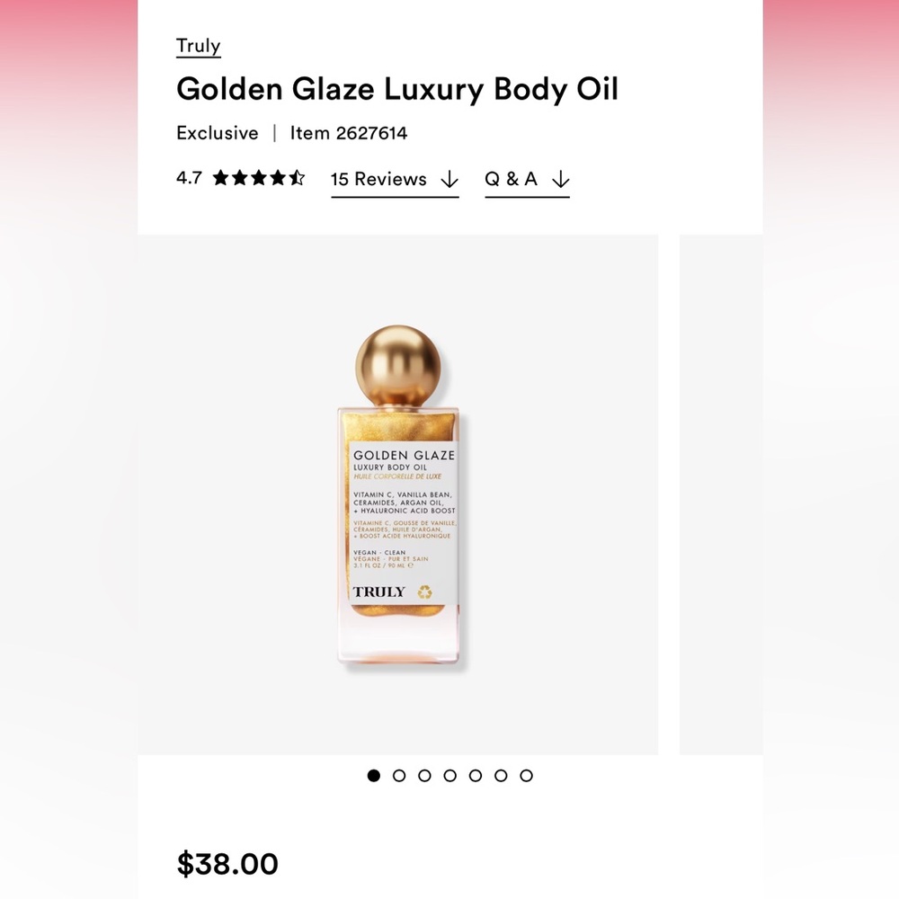 TRULY
Vanilla Baby Luxury Body Oil